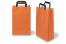 Sacs papier kraft avec anses plates - orange, 220 x 105 x 360 mm | Paysdesenveloppes.ch