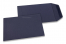 Pochettes en papier kraft couleur - Bleu foncé, 85 x 125 mm | Paysdesenveloppes.ch