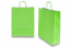 Sacs papier kraft avec anses rondes - vert, 320 x 120 x 410 mm, 100 gr | Paysdesenveloppes.ch