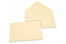 Enveloppes colorées pour cartes de voeux - blanc ivoire, 114 x 162 mm | Paysdesenveloppes.ch