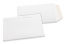 Pochettes en papier kraft couleur - Blanc, 85 x 125 mm | Paysdesenveloppes.ch