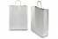 Sacs papier kraft avec anses rondes - argent, 320 x 120 x 410 mm, 100 gr | Paysdesenveloppes.ch