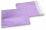 Enveloppes aluminium métallisées mat - lilas 165 x 165 mm | Paysdesenveloppes.ch