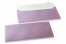 Enveloppes de couleurs nacrées - Lilas, 110 x 220 mm | Paysdesenveloppes.ch