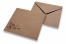 Enveloppes pour faire-part de mariage - Marron + sig & sig.ra. | Paysdesenveloppes.ch