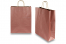 Sacs papier kraft avec anses rondes - rouge foncé métallisé, 320 x 120 x 410 mm, 100 gr | Paysdesenveloppes.ch