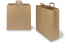 Sacs papier kraft avec anses plates - marron, 450 x 170 x 480 mm | Paysdesenveloppes.ch