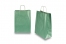 Sacs papier kraft avec anses rondes - vert métallisé, 260 x 120 x 350 mm, 90 gr | Paysdesenveloppes.ch