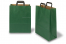 Sacs papier kraft avec anses plates - vert, 320 x 140 x 420 mm | Paysdesenveloppes.ch