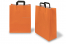 Sacs papier kraft avec anses plates - orange, 320 x 140 x 420 mm | Paysdesenveloppes.ch