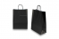 Sacs papier kraft avec anses rondes - noir, 260 x 120 x 350 mm, 90 gr | Paysdesenveloppes.ch