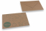 Enveloppes pour faire-part de naissance - Marron + baby bleu | Paysdesenveloppes.ch