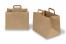 Sacs papier kraft avec anses plates - marron, 317 x 218 x 245 mm | Paysdesenveloppes.ch