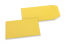 Pochettes en papier kraft couleur - Jaune bouton d'or, 65 x 105 mm | Paysdesenveloppes.ch