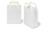 Sacs papier kraft avec anses plates - blanc, 180 x 80 x 220 mm | Paysdesenveloppes.ch