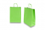 Sacs papier kraft avec anses rondes - vert, 260 x 120 x 350 mm, 90 gr | Paysdesenveloppes.ch