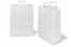 Sacs papier kraft avec anses plates - blanc, 320 x 140 x 420 mm | Paysdesenveloppes.ch