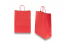 Sacs papier kraft avec anses rondes - rouge, 260 x 120 x 350 mm, 90 gr | Paysdesenveloppes.ch