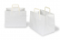 Sacs papier kraft avec anses plates - blanc, 317 x 218 x 245 mm | Paysdesenveloppes.ch