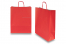 Sacs papier kraft avec anses rondes - rouge, 320 x 120 x 410 mm, 100 gr | Paysdesenveloppes.ch