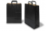 Sacs papier kraft avec anses plates - noir, 320 x 140 x 420 mm | Paysdesenveloppes.ch