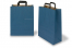 Sacs papier kraft avec anses plates - bleu, 320 x 140 x 420 mm | Paysdesenveloppes.ch