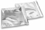 Enveloppes aluminium métallisées colorées - argent  220 x 220 mm | Paysdesenveloppes.ch