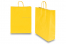 Sacs papier kraft avec anses rondes - jaune, 320 x 120 x 410 mm, 100 gr | Paysdesenveloppes.ch