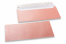 Enveloppes de couleurs nacrées - Rose bébé, 110 x 220 mm | Paysdesenveloppes.ch