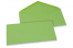 Enveloppes colorées pour cartes de voeux - vert pomme, 110 x 220 mm | Paysdesenveloppes.ch