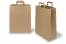 Sacs papier kraft avec anses plates - marron, 320 x 140 x 420 mm | Paysdesenveloppes.ch