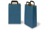 Sacs papier kraft avec anses plates - bleu, 220 x 105 x 360 mm | Paysdesenveloppes.ch