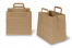 Sacs papier kraft avec anses plates - marron, 260 x 175 x 245 mm | Paysdesenveloppes.ch