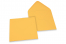 Enveloppes colorées pour cartes de voeux - jaune or, 155 x 155 mm | Paysdesenveloppes.ch