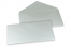 Enveloppes colorées pour cartes de voeux - argent métallisé, 110 x 220 mm | Paysdesenveloppes.ch