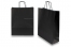 Sacs papier kraft avec anses rondes - noir, 320 x 120 x 410 mm, 100 gr | Paysdesenveloppes.ch