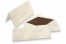 Enveloppe Marbre (110 x 220 mm) et carte (105 x 210 mm) - marbré beige, doublure intérieure beige | Paysdesenveloppes.ch