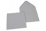 Enveloppes colorées pour cartes de voeux - gris, 155 x 155 mm | Paysdesenveloppes.ch