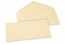 Enveloppes colorées pour cartes de voeux - blanc ivoire, 110 x 220 mm | Paysdesenveloppes.ch