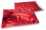 Enveloppes aluminium métallisées colorées - rouge 229 x 324 mm | Paysdesenveloppes.ch