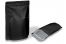 Sachets stand-up mat noir - 200 x 300 x 100 mm, 1800 ml | Paysdesenveloppes.ch