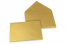 Enveloppes colorées pour cartes de voeux - or métallisé, 114 x 162 mm | Paysdesenveloppes.ch