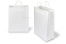 Sacs papier kraft avec anses rondes - blanc, 320 x 140 x 420 mm, 100 gr | Paysdesenveloppes.ch