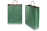 Sacs papier kraft avec anses rondes - vert foncé métallisé, 320 x 120 x 410 mm, 100 gr | Paysdesenveloppes.ch