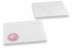 Enveloppes pour faire-part de naissance - Blanc + It's a girl | Paysdesenveloppes.ch