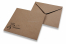 Enveloppes pour faire-part de mariage - Marron + m. & mme. | Paysdesenveloppes.ch