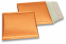 Enveloppes à bulles ECO métallique - orange 165 x 165 mm | Paysdesenveloppes.ch