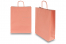 Sacs papier kraft avec anses rondes - rose saumon, 320 x 120 x 410 mm, 100 gr | Paysdesenveloppes.ch