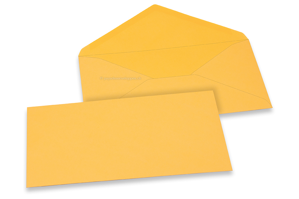 Enveloppes colorées - Jaune (Jaune bouton d'or)~90 x 140 mm